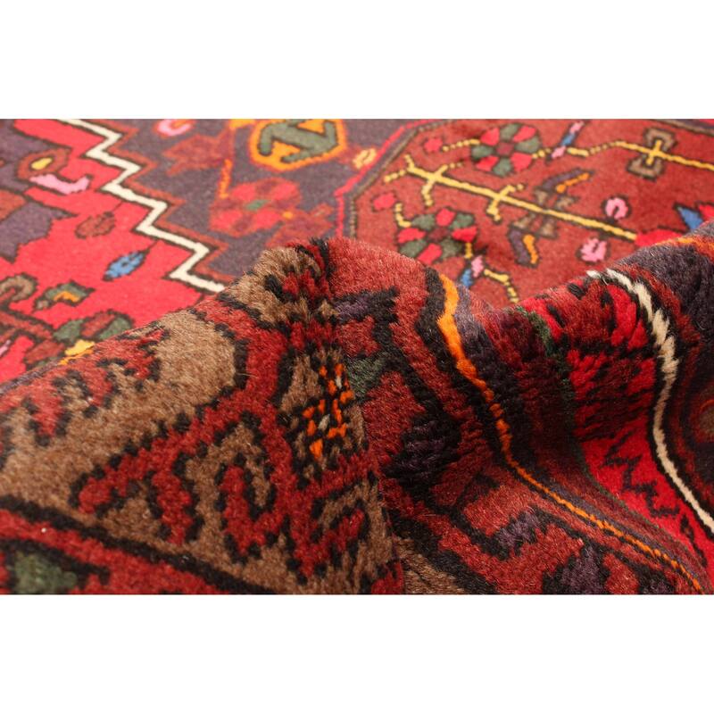 ECARPETGALLERY Hand-knotted Andelz Red Wool Rug - 4'3 x 6'8