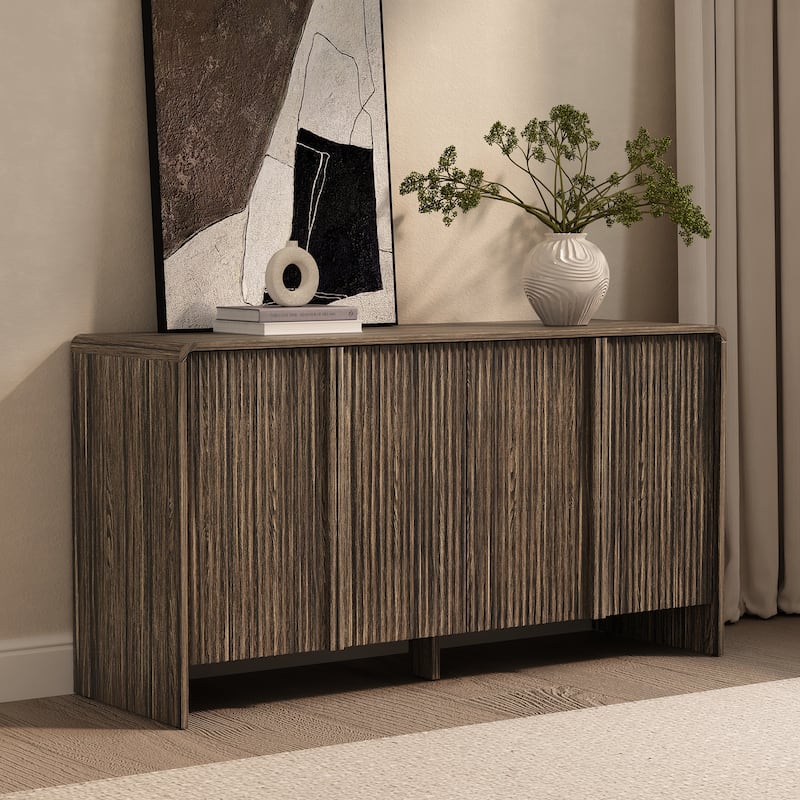 Novara 60 Inch Buffet Sideboard - Walnut