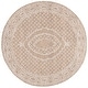 preview thumbnail 38 of 42, SAFAVIEH Handmade Ebony Manon Modern Wool Rug 6' Round - Ivory/Brown - Round