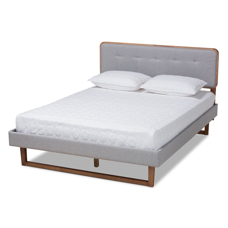 Sofia Mid-Century Modern Platform Bed - Queen