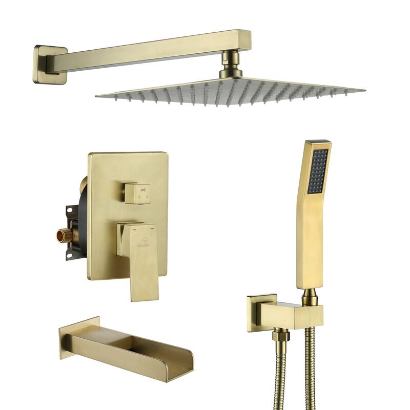 CASAINC 3-Function 10-In Wall Mounted Shower System