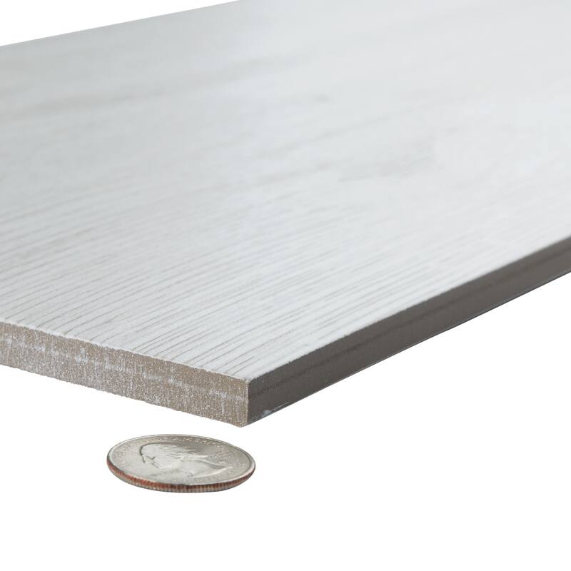Merola Tile Llama White 8-1/2" x 35-1/2" Porcelain Floor and Wall Tile