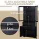 preview thumbnail 16 of 25, VEIKOUS 72 in. H Kitchen Storage Pantry Cabinet Closet with Doors and Adjustable Shelves