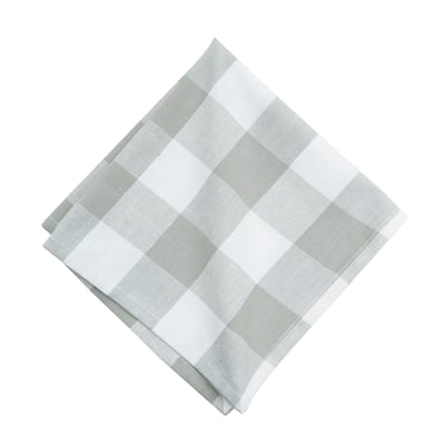 Franklin Slate Gingham Check Napkin Set of 6