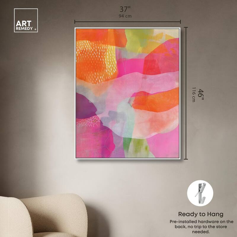 Garnet Gleam IV Canvas by Art Remedy