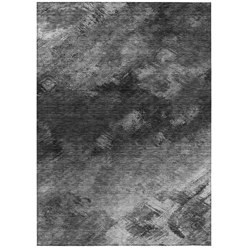 HomeRoots Abstract Transitional Rectangle Outdoor Rug