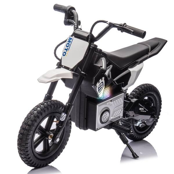 slide 2 of 77, 24V Kids Ride On Electric Toy Motocross Motorcycle, 200W High Speed Hub Motor, Rear Wheel Shock Absorber, Adjustable Speed Black