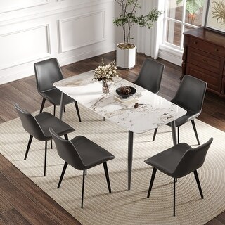 Wood Extendable Oval Dining Table With Dual-Pillar Design - Bed Bath ...