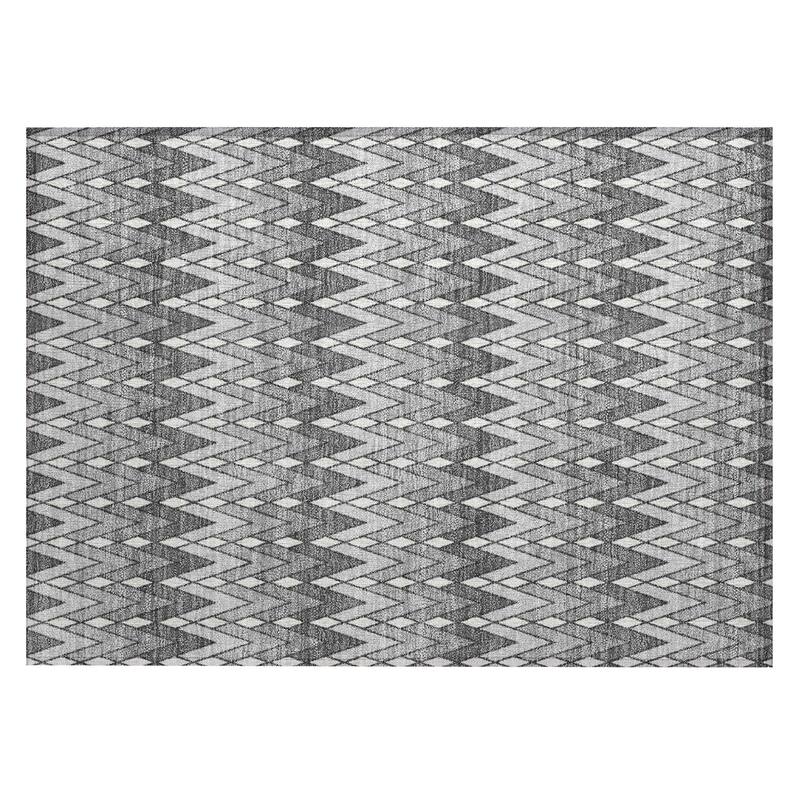 Machine Washable Indoor/ Outdoor Modern Baxter Chantille Rug
