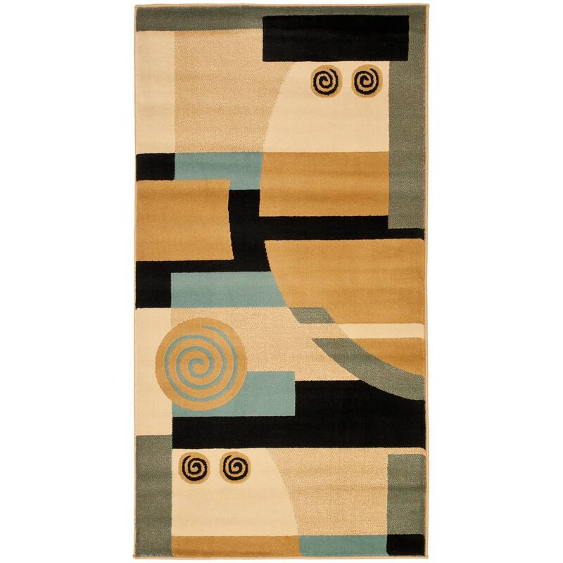 SAFAVIEH Porcello Feliciana Modern Rug - 2' x 3'7" - Black/Multi