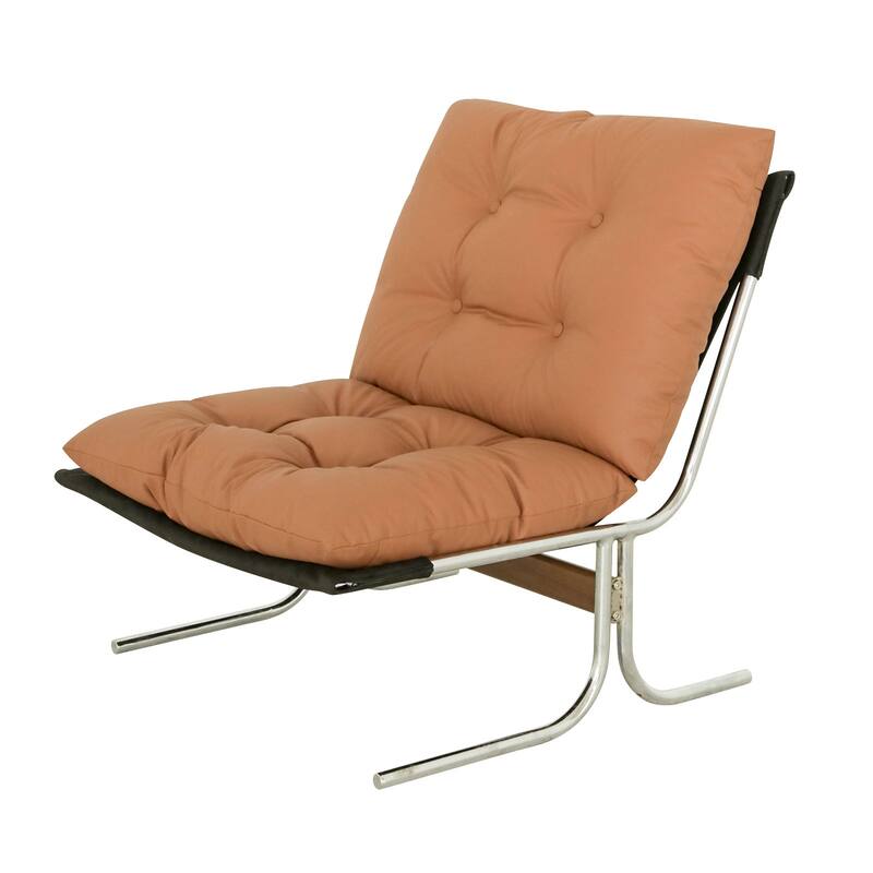 Faux Leather Upholstered Living Room Chair Accent Chair Reading Chair