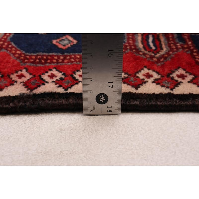ECARPETGALLERY Hand-knotted Anadol Red Wool Rug - 3'3 x 9'10