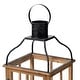 preview thumbnail 32 of 34, Glitzhome Oversized Farmhouse Wooden Metal Cage Candle Holders Patio Hanging Decorative Lanterns (Set of 2)