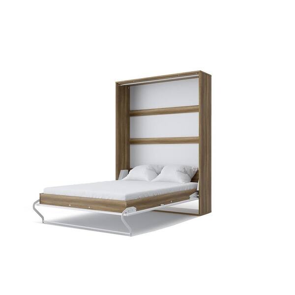 Contempo Vertical Wall Bed with 2 and mattress 55.1 x 78.7