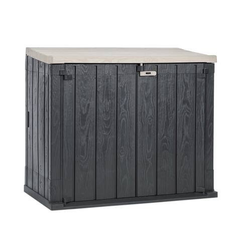 Toomax Stora Way All Weather Outdoor 4.25' x 2.5' Storage Shed Cabinet, Gray - 55