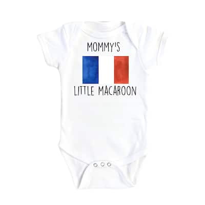 French Macaroon - Baby Boy Girl Clothes Infant Bodysuit Funny Cute Newborn