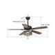 52" Farmhouse Wood 5-Blade LED Ceiling Fan with Light Kit