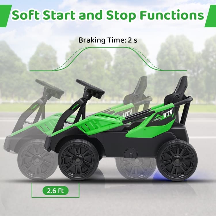12V Ride on Car Electric UTV with Remote and Music for Big Kids