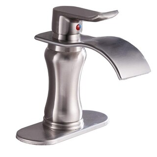 Vibrantbath Waterfall Bathroom Sink Faucet Lavatory Deck Mounted