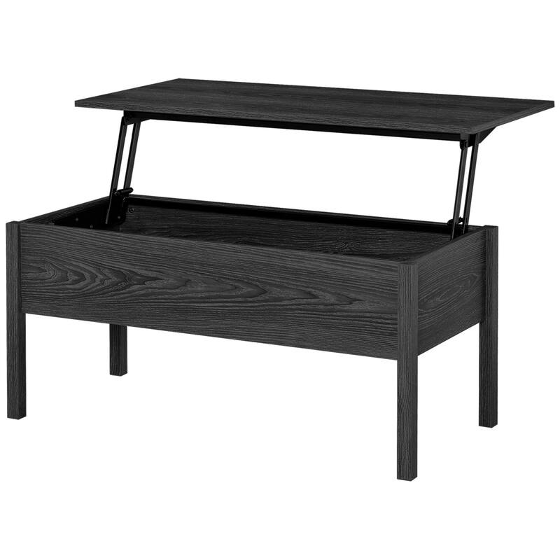 Modern Lift Top Coffee Table With Hidden Storage Compartment