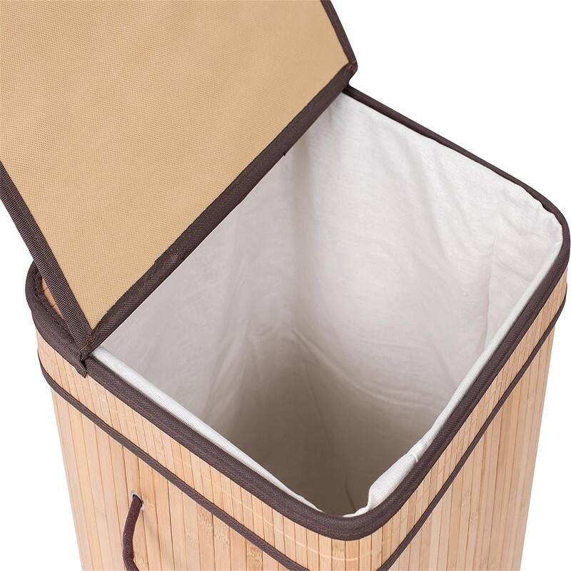 Laundry Hamper with Lid - 15"L x 15"W x 24.5"H