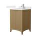 Option Natural Oak / Giotto Quartz Top / Brushed Nickel