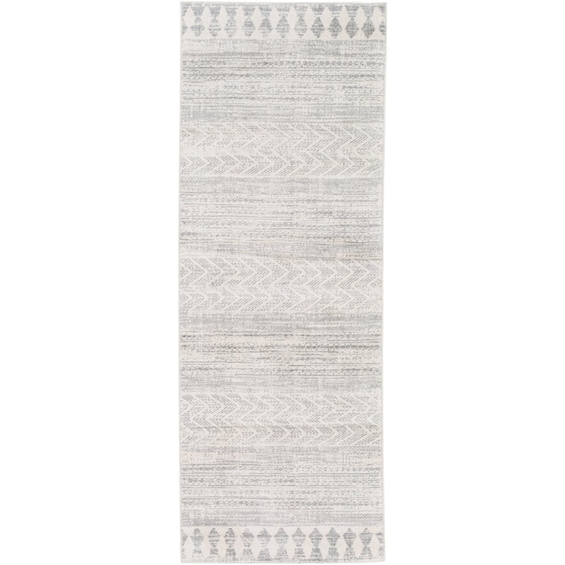 Livabliss Roma Vintage Area Rug - 2' 7" x 7' 3" - Grey