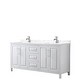 preview thumbnail 64 of 67, Daria 72 Inch Double Vanity, Cultured Marble Top