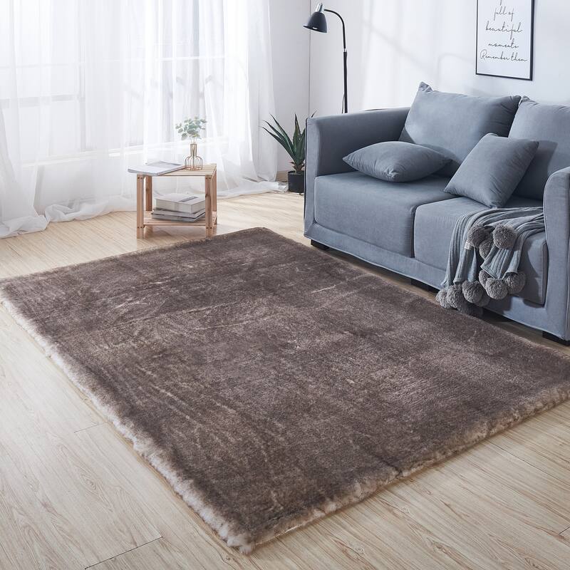 Amore Shag Collection Area Rug, 5' x 8' - 5' X 7'