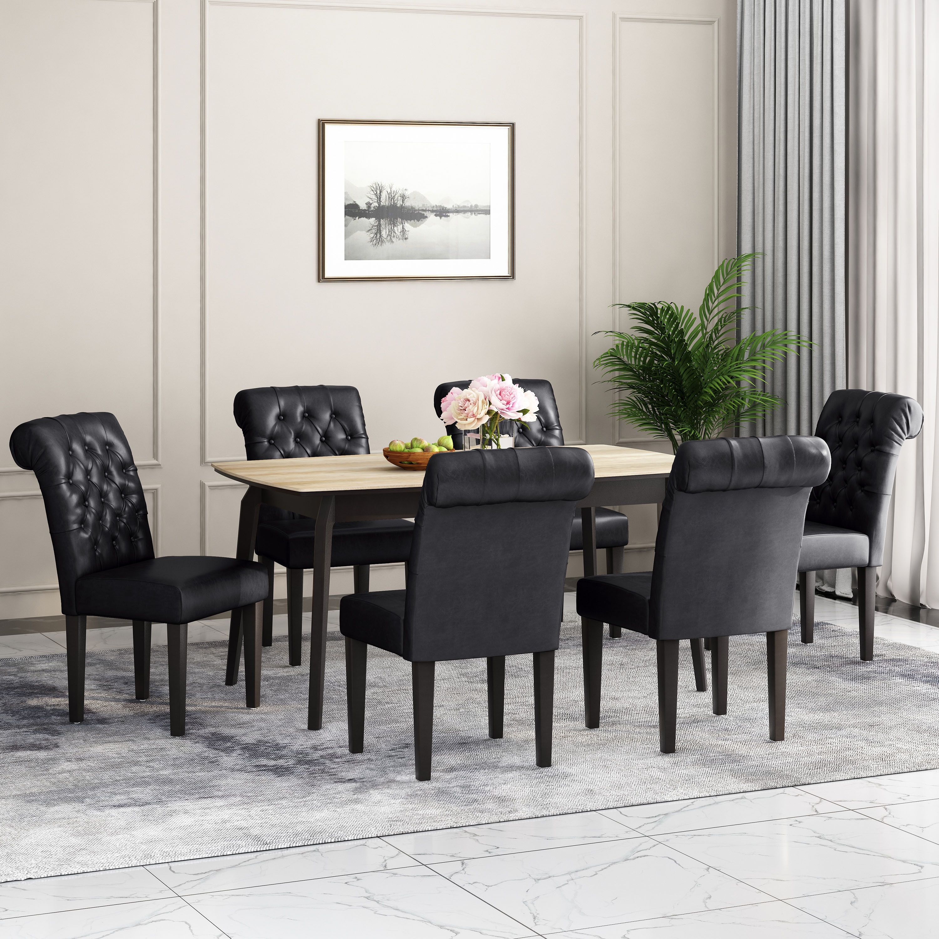 6 upholstered dining chairs deals