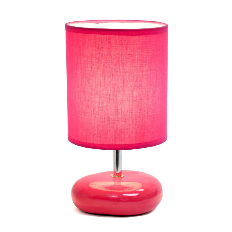 Creekwood Home 10.24" Traditional Mini Round Rock Table Lamp - 10.24