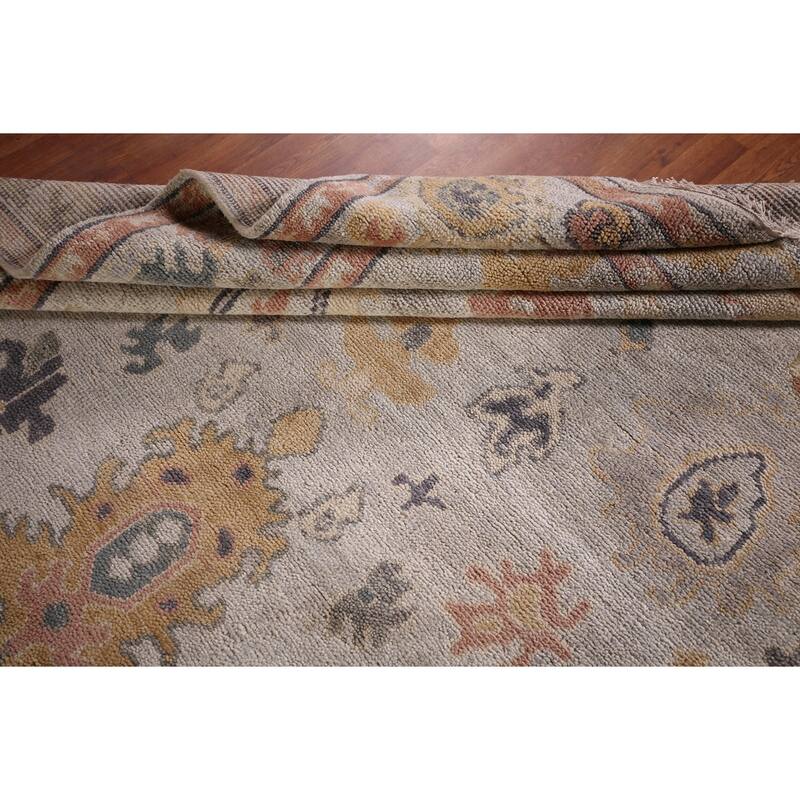 Oushak Indian Area Rug Handmade Oriental Wool Carpet - 7'10" x 10'2"