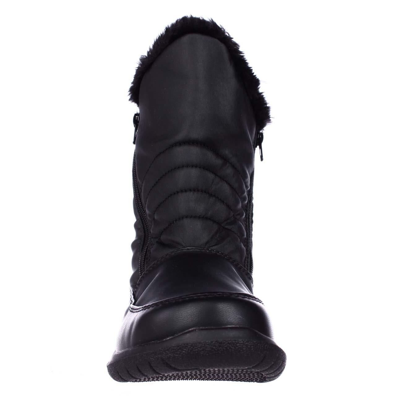 Shop Weatherproof Alex Mid Calf Faux Fur Lined Winter Boots Black