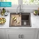 preview thumbnail 73 of 146, KRAUS Bellucci Workstation Topmount Drop-in Granite Kitchen Sink