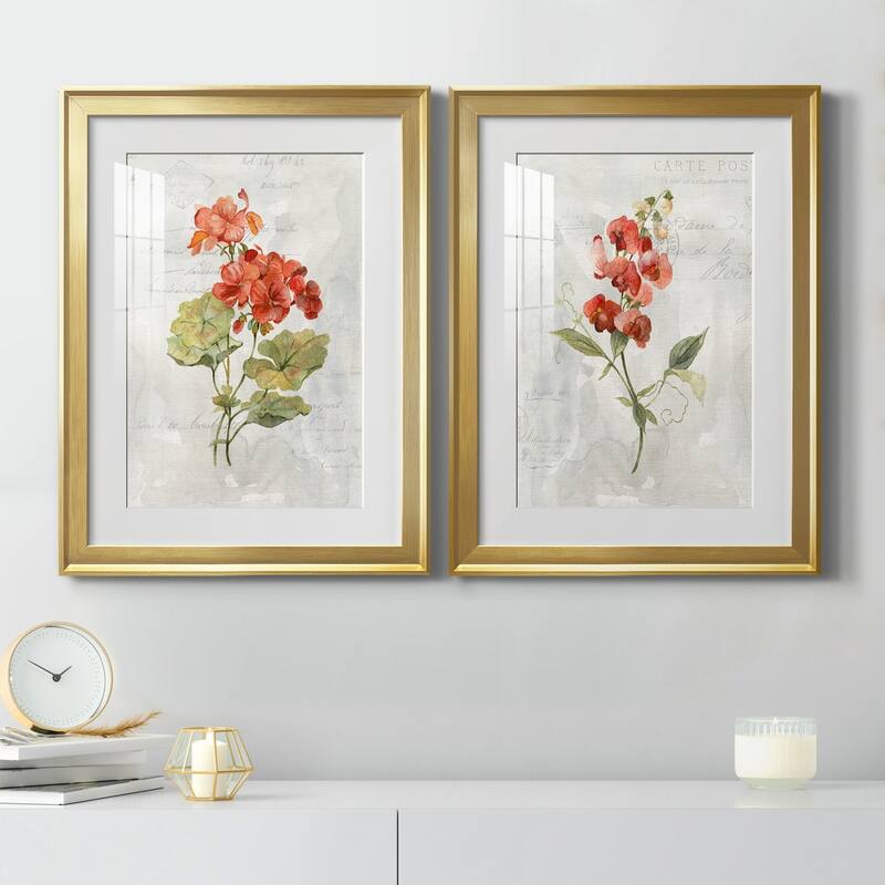 Linen Geranium Premium Framed Print - Ready to Hang