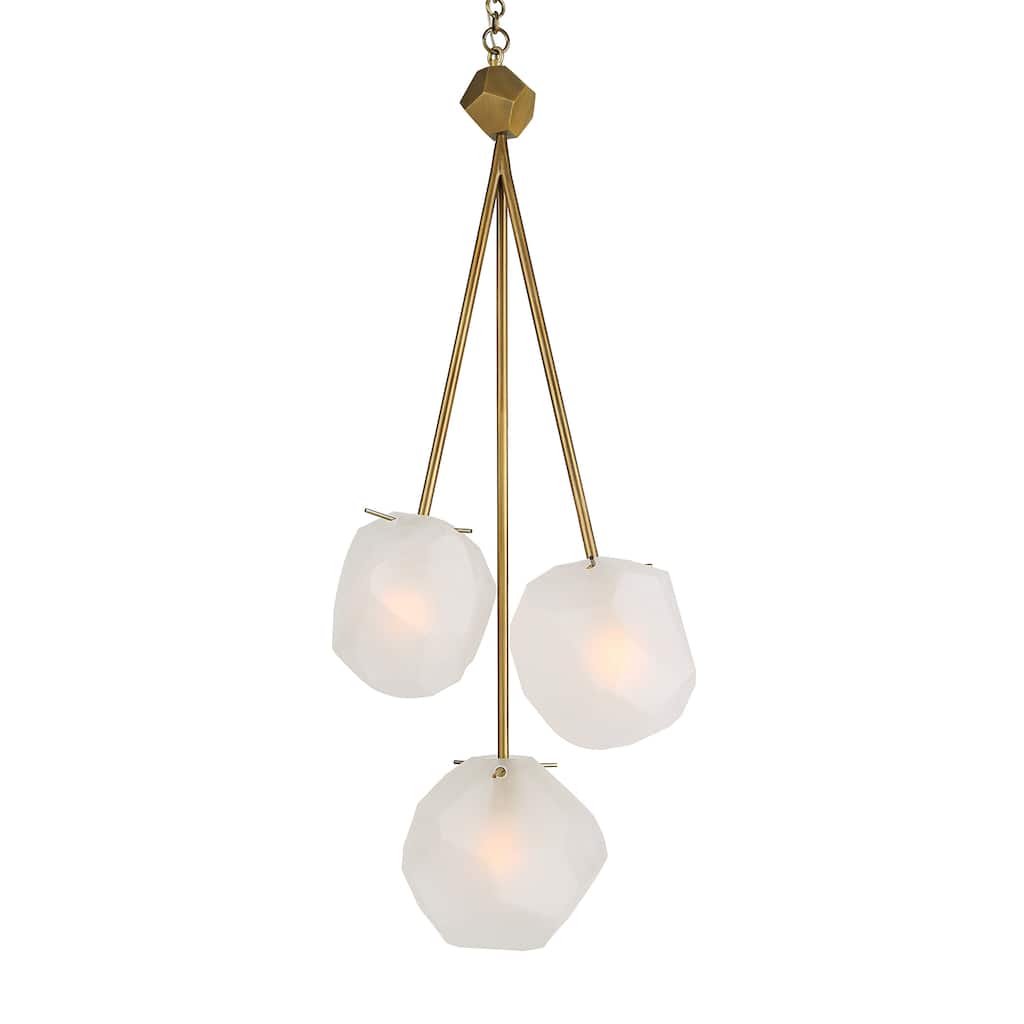 Uttermost Geodesic 3 Light Pendant - 36 H X 14 W X 12 D (in)