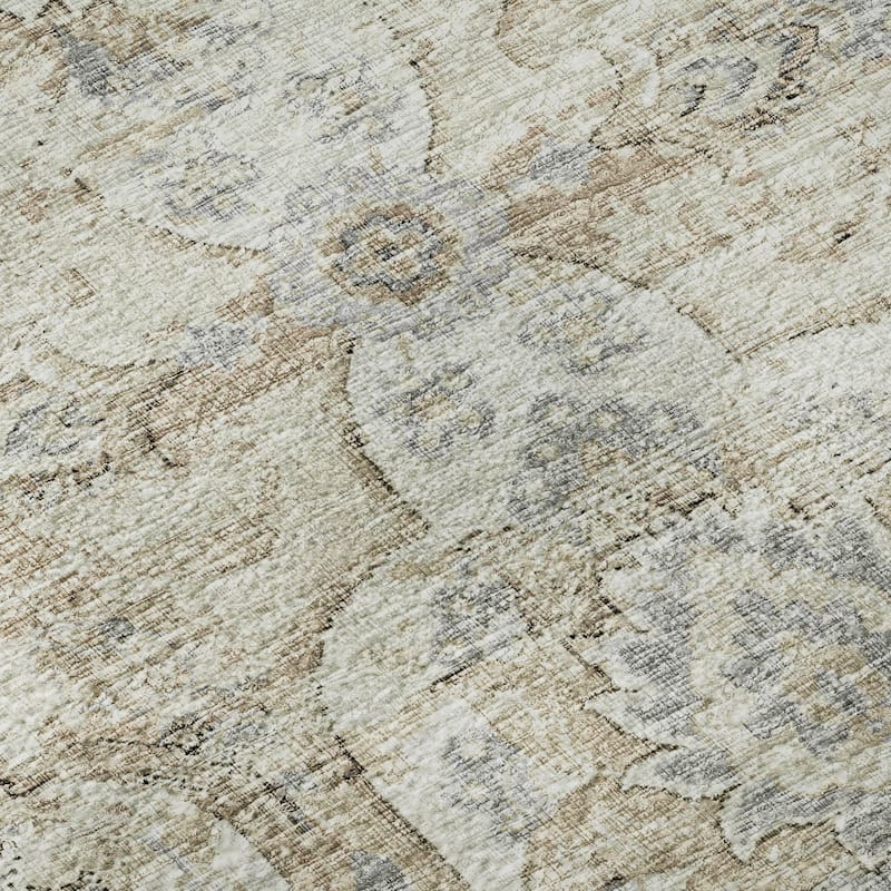 Premium Washable Super Soft Traditional Damask Mayfield Rug