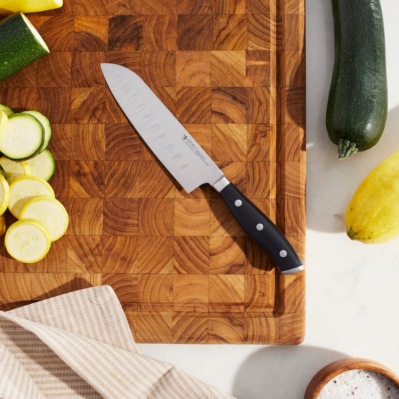 HENCKELS Forged Accent Hollow Edge Santoku Knife