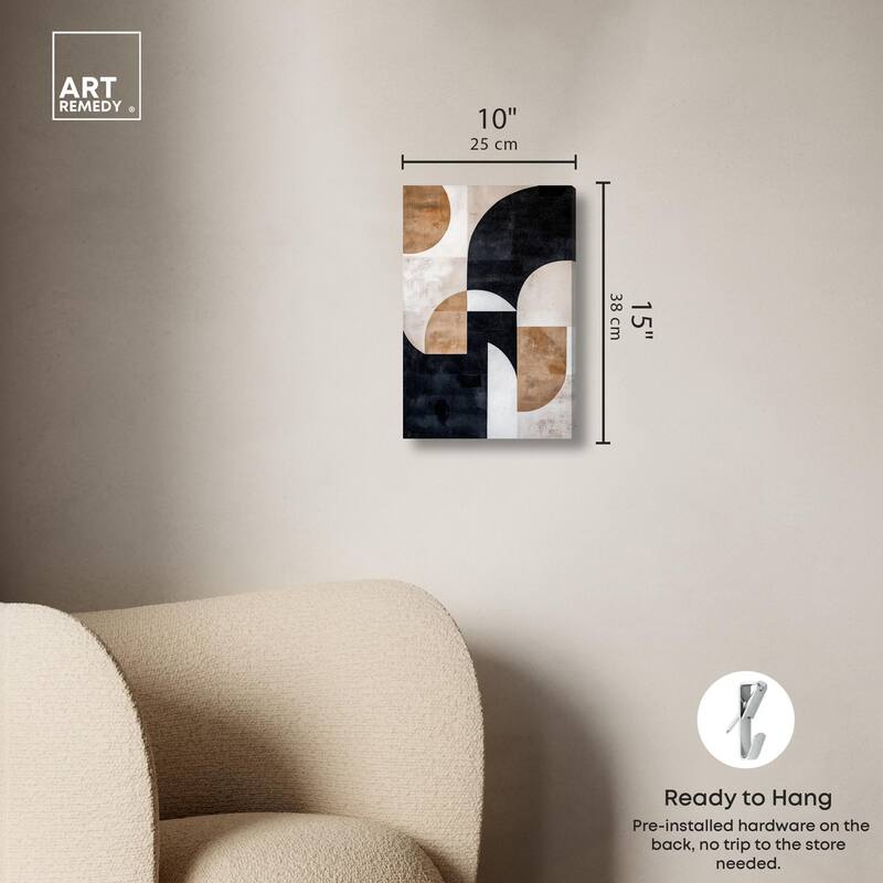 Arching Forms II Canvas by Art Remedy, Gallery Wrapped