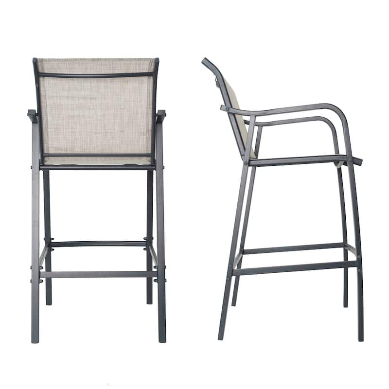 Lightweight Bar Height Barstools Outdoor Bar Stools Patio Bar Chairs - 21.3" W x 22.5" D x 44" H