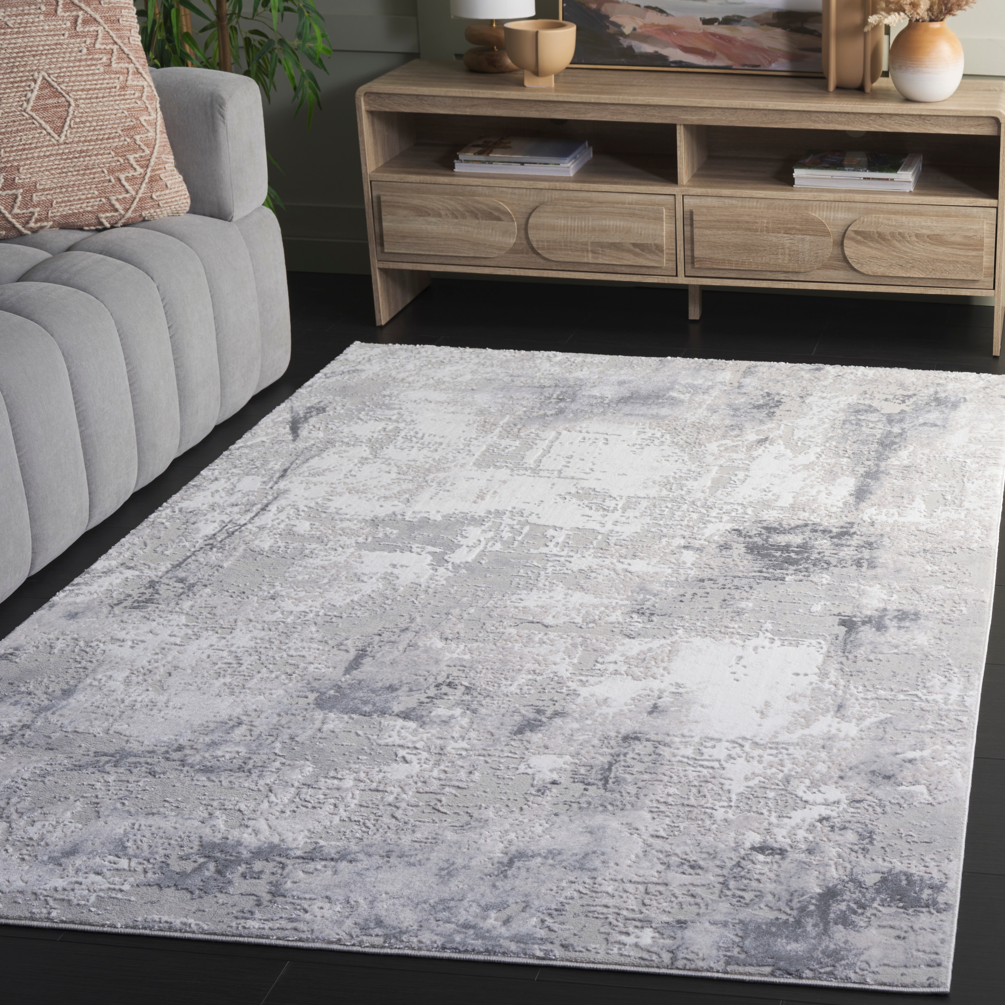 SAFAVIEH Slate Jelline Modern Abstract Rug