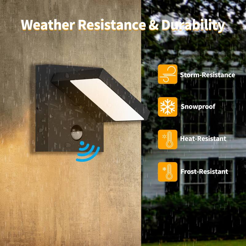 Inowel Wall Light Outdoor LED PIR Sensor Sconce IP54 13W 650Lm