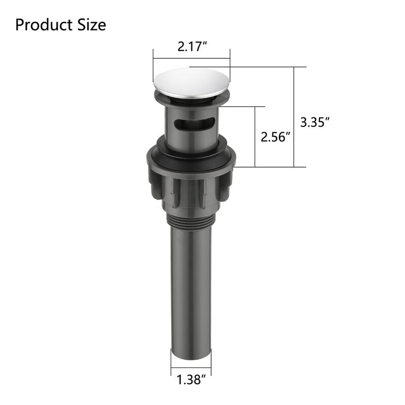 Dornberg Bathroom Sink Vessel Sink Pop-Up Drain with Overflow