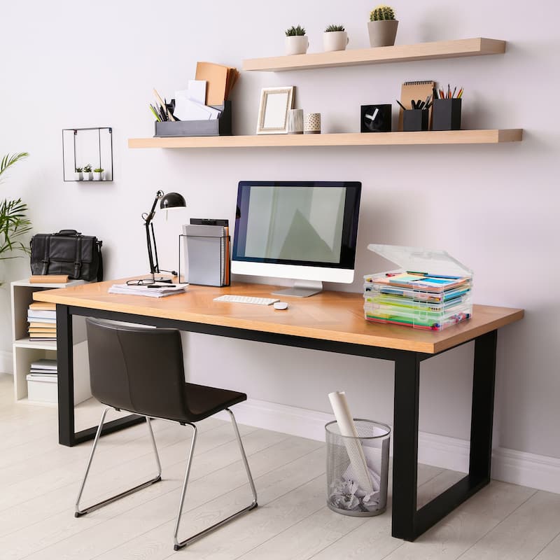 Sorbus Thin Clear Stackable Portable Project Case, Interior 10"x12" Snap-Tight Closure Storage Office Supplies - Set of 6