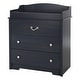 preview thumbnail 1 of 18, South Shore Aviron Changing Table with Drawers bluberry