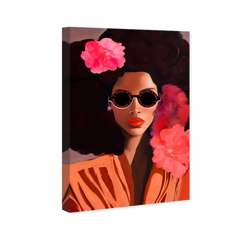 Wynwood Studio Fashion and Glam Glamorama V Orange and Glam Wall Art Canvas Print