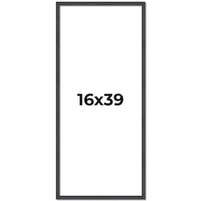 16x39 Frame Brown Solid Wood Picture Frame - Complete Modern Photo