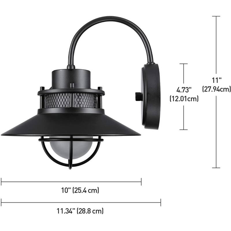 Black outdoor barn light exterior light fixture