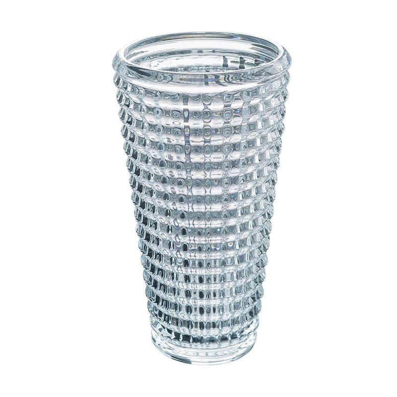 11" Clear Round Glass Table Vase - 5.90