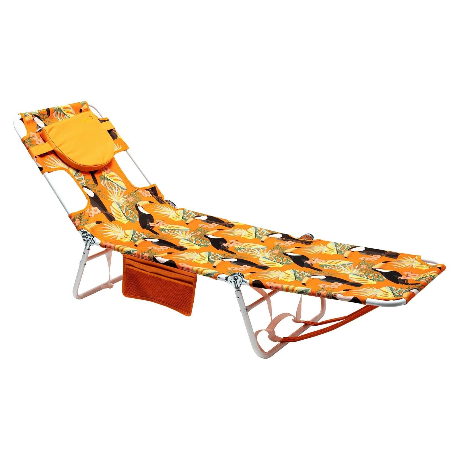Lounge Beach Chair for Adults with Face Hole, Lay Flat,Sun Face